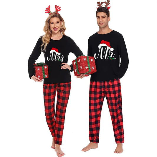 Couple Matching Christmas Pajamas