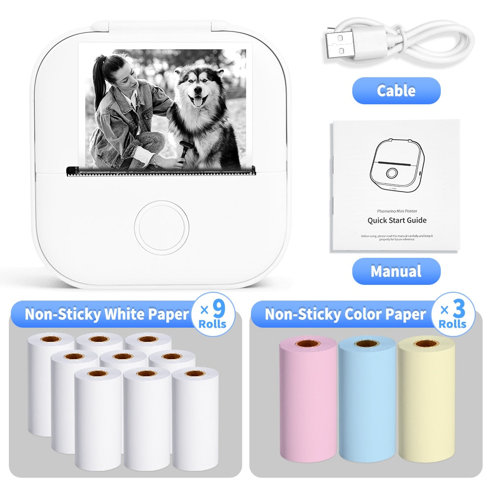 Wireless Inkless Mini Printer