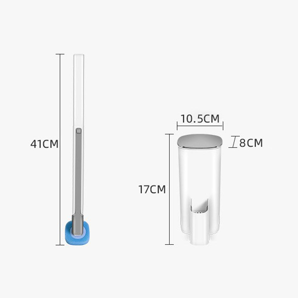 Disposable Toilet Brush with Cleaning Liquid