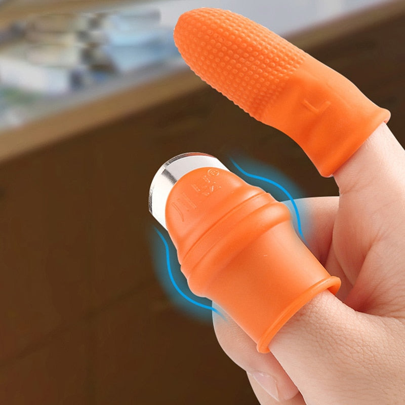 Silicone thumb knife