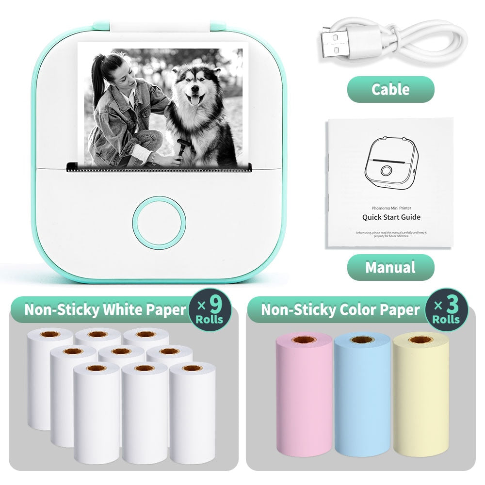 Wireless Inkless Mini Printer