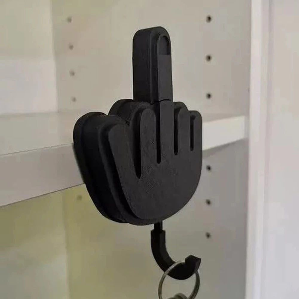 Middle finger key hook