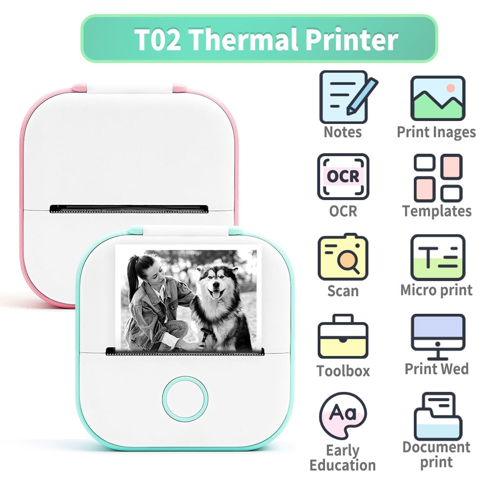 Wireless Inkless Mini Printer