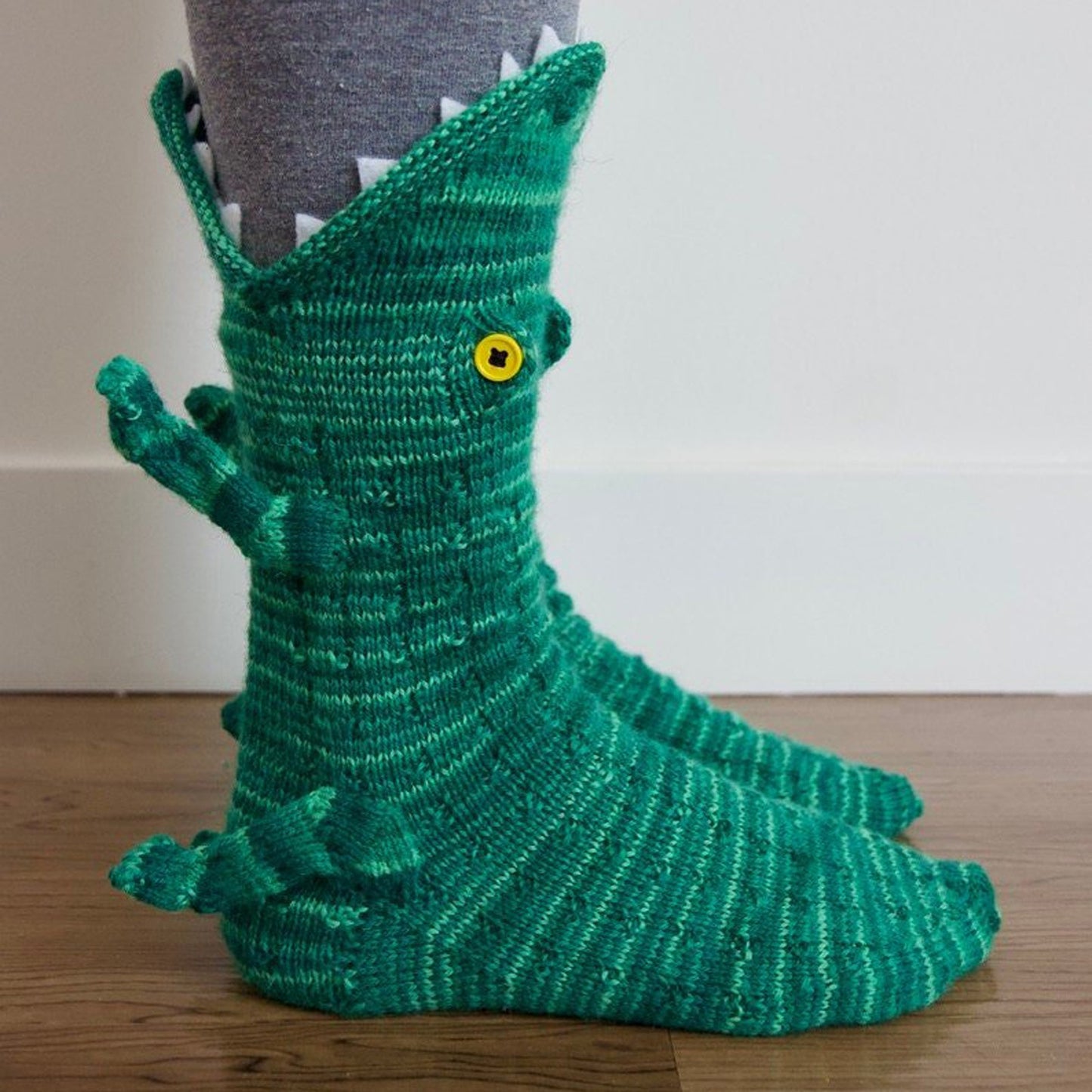 Crocodile Knitted Socks