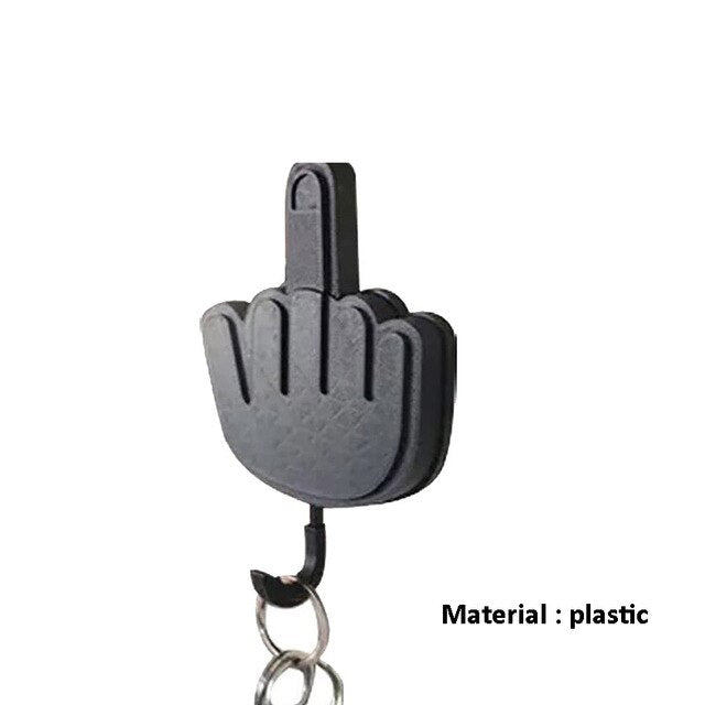 Middle finger key hook